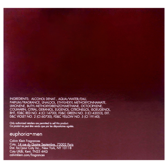 Euphoria by Calvin Klein for Men - 3.3 oz EDT Spray - Picture 6 of 6